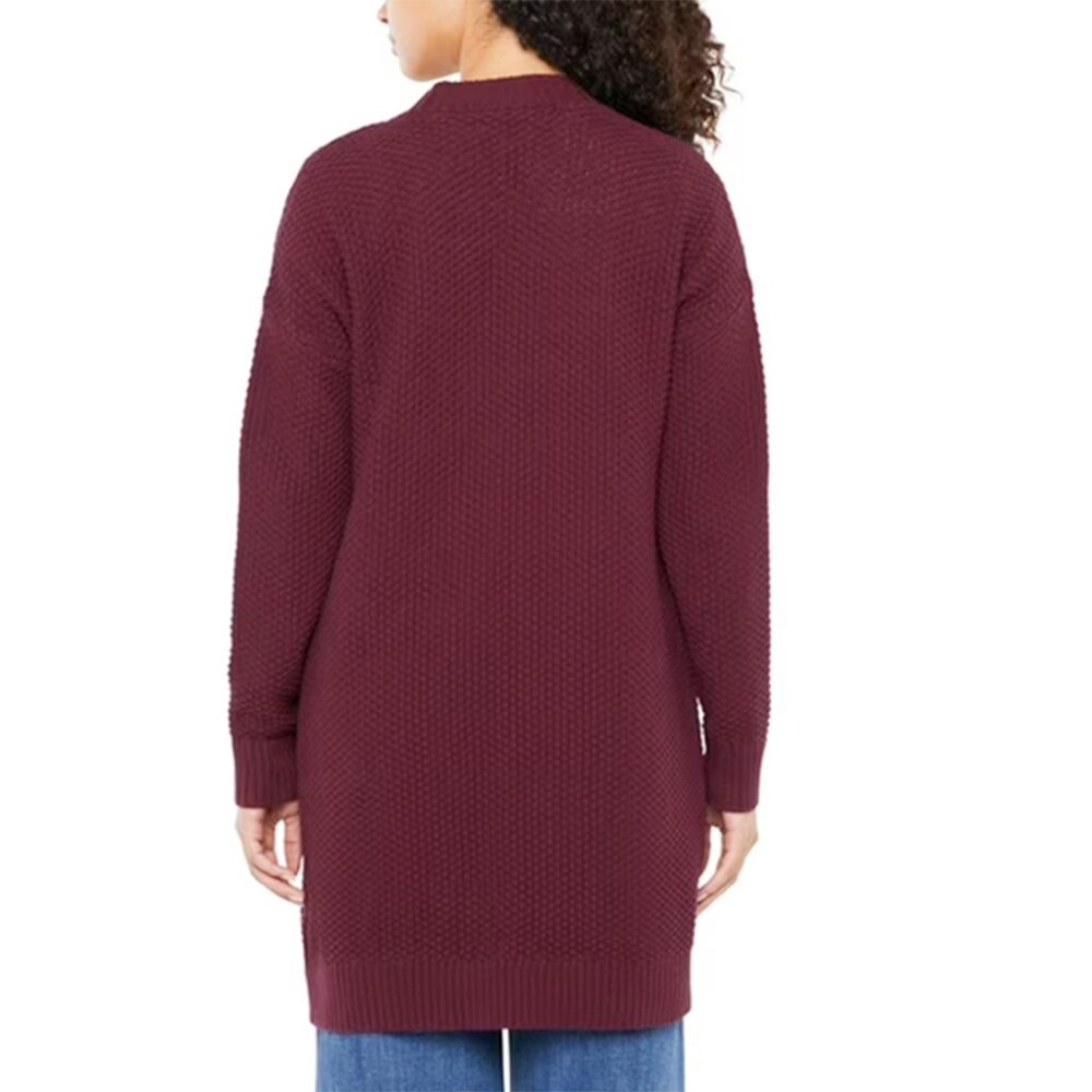 Gap Cotton Shaker Cardigan Open Front Pockets NWT - Picture 4 of 12